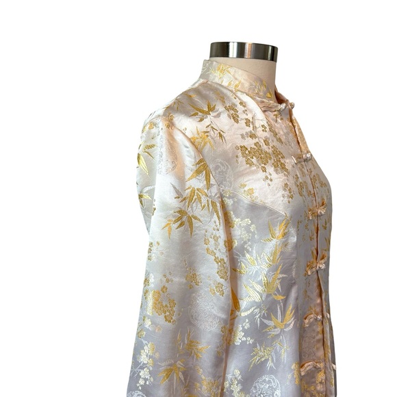 Vintage‎ Asian Silk Embroidered Brocade Coat - Picture 4 of 13